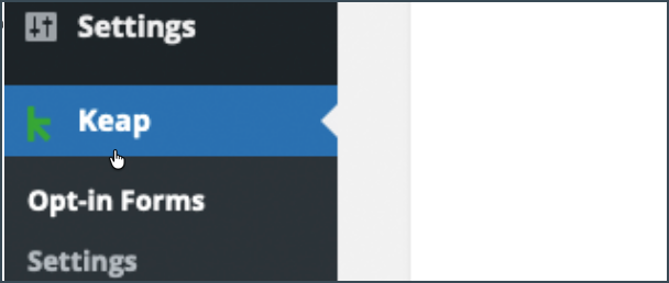 Keap wordpress plugin nav.png